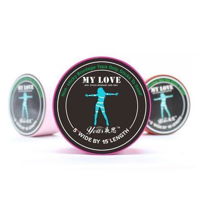 Лента&nbsp;бондажная&nbsp;черная My&nbsp;Love 15м