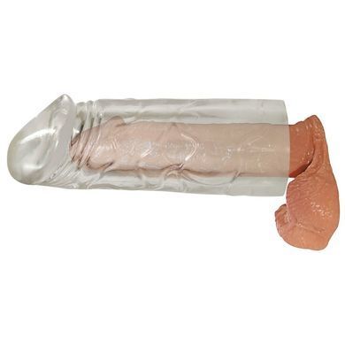Насадка, що подовжує, на пеніс You2Toys Mega Dick Sleeve, прозора