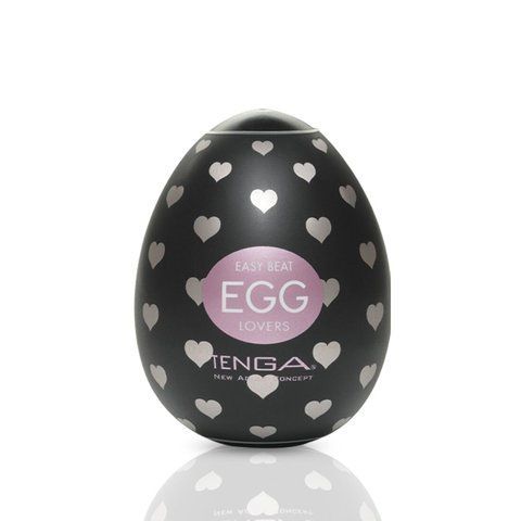 Мастурбатор-яйцо Tenga Egg Lovers (сердечки), Прозрачный
