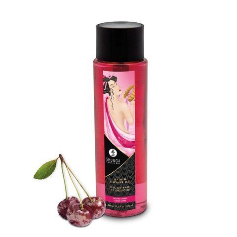 Гель для душу Shunga Shower Gel &ndash; Frosted Cherry (370 мл) з рослинними оліями та вітаміном Е