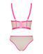 411071 Комплект Obsessive Nudelia top & panties pink L/XL