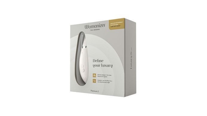 Вакуумный клиторальный стимулятор Womanizer Premium 2 - Grey