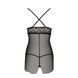 Прозора сорочка приталена QUENTRIS CHEMISE black L/XL - Passion Exclusive, трусики