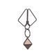 Зажимы для сосков с тяжелой подвеской LOCKINK Nipple Clamps with Heavy Pendant - Grey
