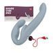 Безременный страпон с вибрацией Fun Factory SHARE VIBE PRO cool grey, регулируемый