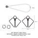Зажимы для сосков с тяжелой подвеской LOCKINK Nipple Clamps with Heavy Pendant - Grey