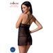 Прозора сорочка приталена QUENTRIS CHEMISE black L/XL - Passion Exclusive, трусики
