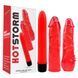 Набор вибратор&nbsp;+&nbsp;2&nbsp;насадки Chisa&nbsp;Hotstorm&nbsp;Hers&nbsp;Dildo&nbsp;Kit