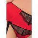 (SALE) Комплект белья BRIDA SET OpenBra red L/XL - Passion Exclusive: трусики-танга, пояс, лиф, Красный