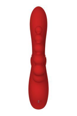 Тройной вибратор с вакуумной стимуляцией Dream Toys RED REVOLUTION ANNA