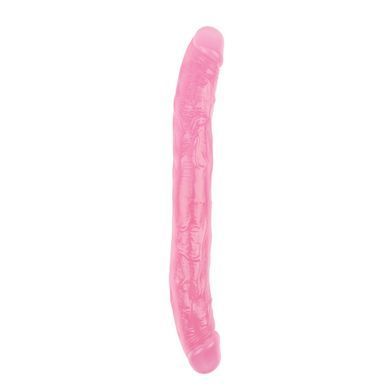 Фалоімітатор двосторонній рожевий Chisa Hi-Rubber 32,5 см * 3,5 см