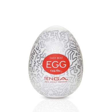 Мастурбатор-яйцо Tenga Keith Haring Egg Party, Прозрачный