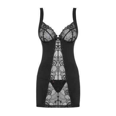 Комплект Obsessive Heartina сорочка и стринги S/M