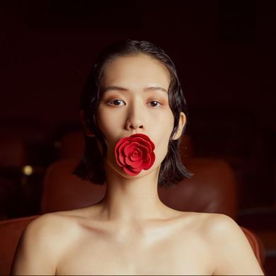 Кляп в форме Розы красный Rose Ball Gag UPKO