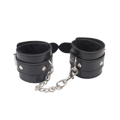 Наручники Chisa Behave&nbsp;Luxury&nbsp;Fetish&nbsp;OBEY&nbsp;ME&nbsp;LEATHER&nbsp;HAND&nbsp;CUFFS, Черный