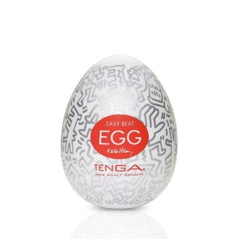 Мастурбатор-яйцо Tenga Keith Haring Egg Party, Прозрачный