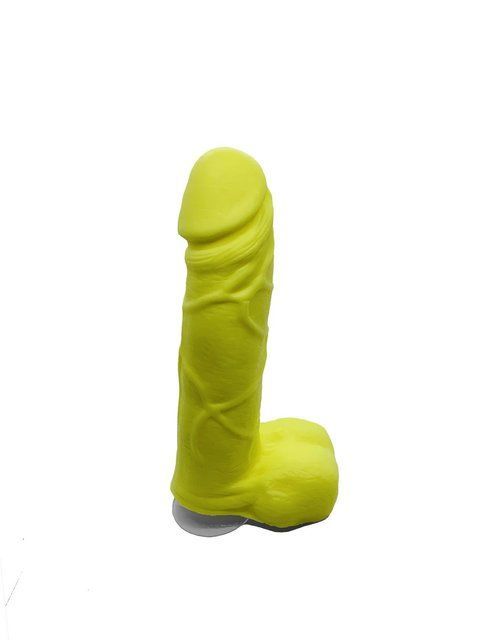 Крафтове мило-член із присоскою Чистий Кайф Yellow size M, натуральне, Жовтий