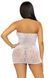Сукня-сітка зі стразами Leg Avenue Rhinestone halter mini dress White, відкрита спина, one size