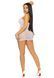Сукня-сітка зі стразами Leg Avenue Rhinestone halter mini dress White, відкрита спина, one size