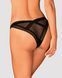 Кружевные трусики с заниженной талией Obsessive Estiqua panties M/L, черные