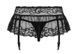 Пояс для панчіх чорний Obsessive 830-GAR-1 garter belt L / XL
