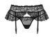 Пояс для панчіх чорний Obsessive 830-GAR-1 garter belt L / XL