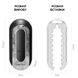 Мастурбатор Tenga Flip Zero Black, изменяемая интенсивность стимуляции, раскладной, Прозрачный