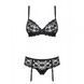 Комплект Obsessive Letica 2 pcs set black L/XL