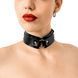 БДСМ-ошейник с кольцом Art of Sex - Martina Collar with ring, кожа натуральная, цвет черный