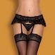 Пояс для панчіх чорний Obsessive 830-GAR-1 garter belt L / XL