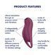 Вакуумний кліторальний стимулятор з вібрацією Satisfyer Pocket Pro 1 Purple