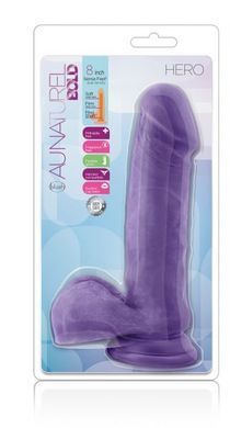 Фалоімітатор кібершкіра au NATUREL bold HERO 8INCH DILDO PURPLE