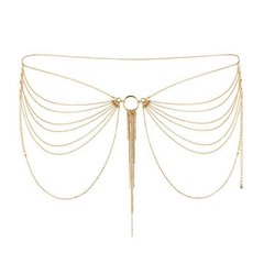 Ланцюжок на трусики або ліф Bijoux Indiscrets MAGNIFIQUE Waist Chain - Gold, прикраса на тіло, Золотистый