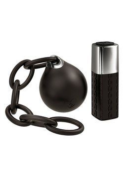 Мощное виброяйцо Rocks Off Ball & Chain с пультом ДУ, Черный