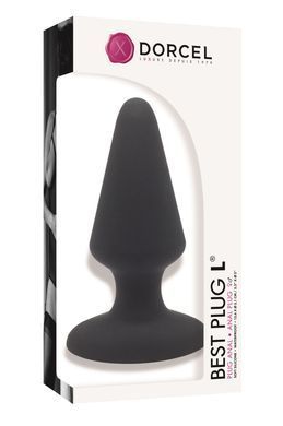 Анальная пробка Dorcel Best Plug L мягкий soft-touch силикон, макс. диаметр 5,1см, Черный