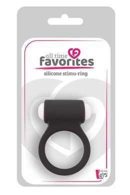 Ерекційне кільце зі знімною віброкулею Dream Toys All Time Favorites чорне