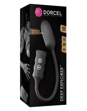 Виброяйцо Dorcel Deep Explorer, подходит для вагинальной и анальной стимуляции, мощное, Черный