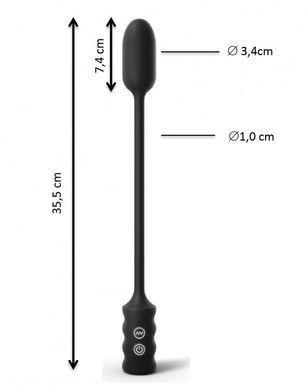 Виброяйцо Dorcel Deep Explorer, подходит для вагинальной и анальной стимуляции, мощное, Черный