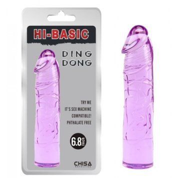 CH49353 Фаллоимитатор&nbsp;гель&nbsp;фиолет Chisa&nbsp;Hi&nbsp;Basic
