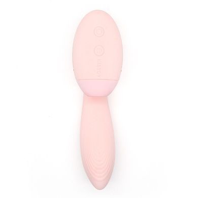 Вакуумный вибратор Kistoy Tina Mini Light Pink, вагинально-клиторальный, Розовый