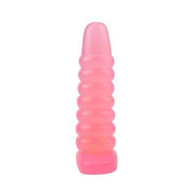 Большая анальная пробка&nbsp;Chisa&nbsp;Hi-Rubber Chubby Anal Plug Pink