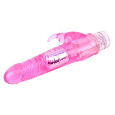 Подвійний вібратор Chisa Novelties Jelly Glitters Dual Teaser Pink