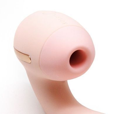 Вакуумный вибратор Kistoy Tina Mini Light Pink, вагинально-клиторальный, Розовый