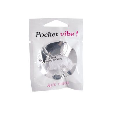 Эрекционное кольцо Love To Love POCKET VIBE, Белый