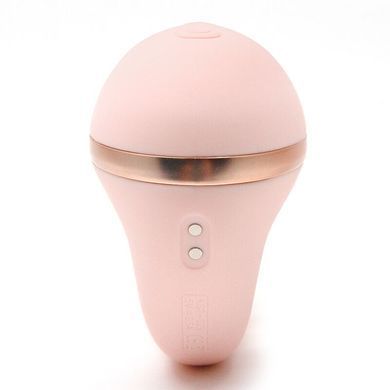 Вакуумный вибратор Kistoy Tina Mini Light Pink, вагинально-клиторальный, Розовый