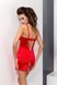 Сорочка приталена з чашечками LORAINE CHEMISE red L/XL - Passion Exclusive, трусики, Червоний