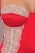 Сорочка приталена з чашечками LORAINE CHEMISE red L/XL - Passion Exclusive, трусики, Червоний