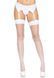 Leg Avenue Backseam Thigh Highs OS White