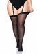 Leg Avenue Sheer Stockings + PLUS SI Black