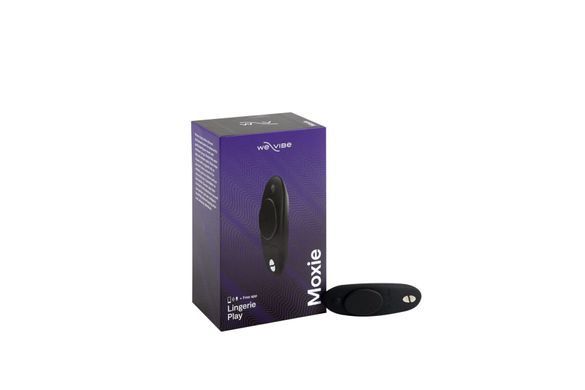 Смарт-вибратор у трусики We-Vibe Moxie Satin Black с пультом ДУ